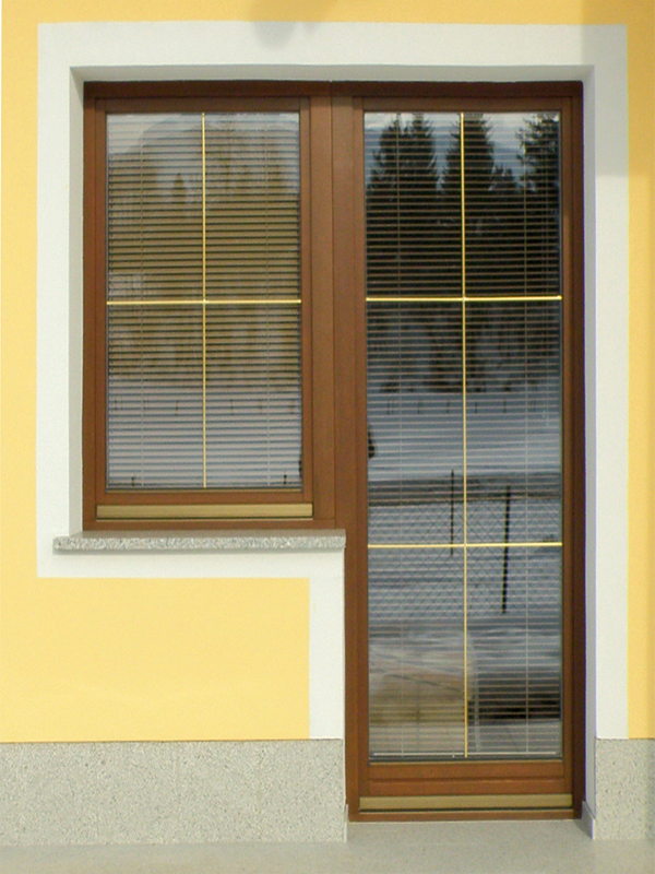 Enokrilna balkonska vrata - lesena okna, les alu okna, lesena polkna, pvc